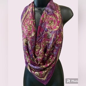 ❤️❤️scarfs purple Metallic Paisley Scarf❤️❤️
